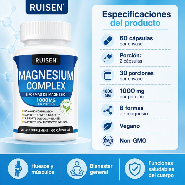 Magnesio Complex 8 En 1 // 60 Caps.