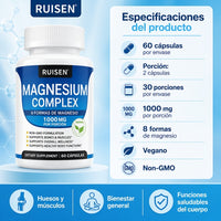 Magnesio Complex 8 En 1 // 60 Caps.