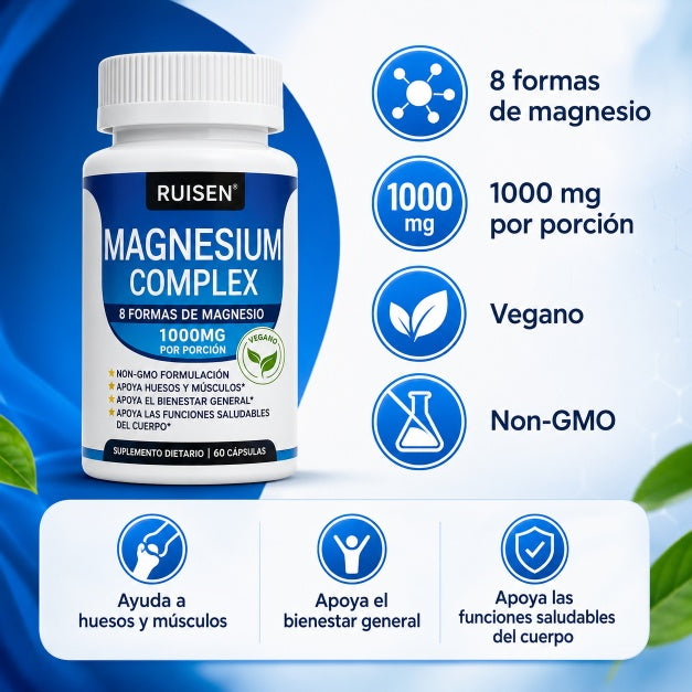Magnesio Complex 8 En 1 // 60 Caps.